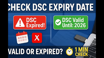 How to Check DSC Expiry Date & Validity 🔐 | Digital Signature Validity Check in 1 Minute!
