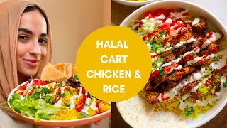 How to Make NYC’s FAMOUS HALAL CART CHICKEN AND RICE! Easy Recipe