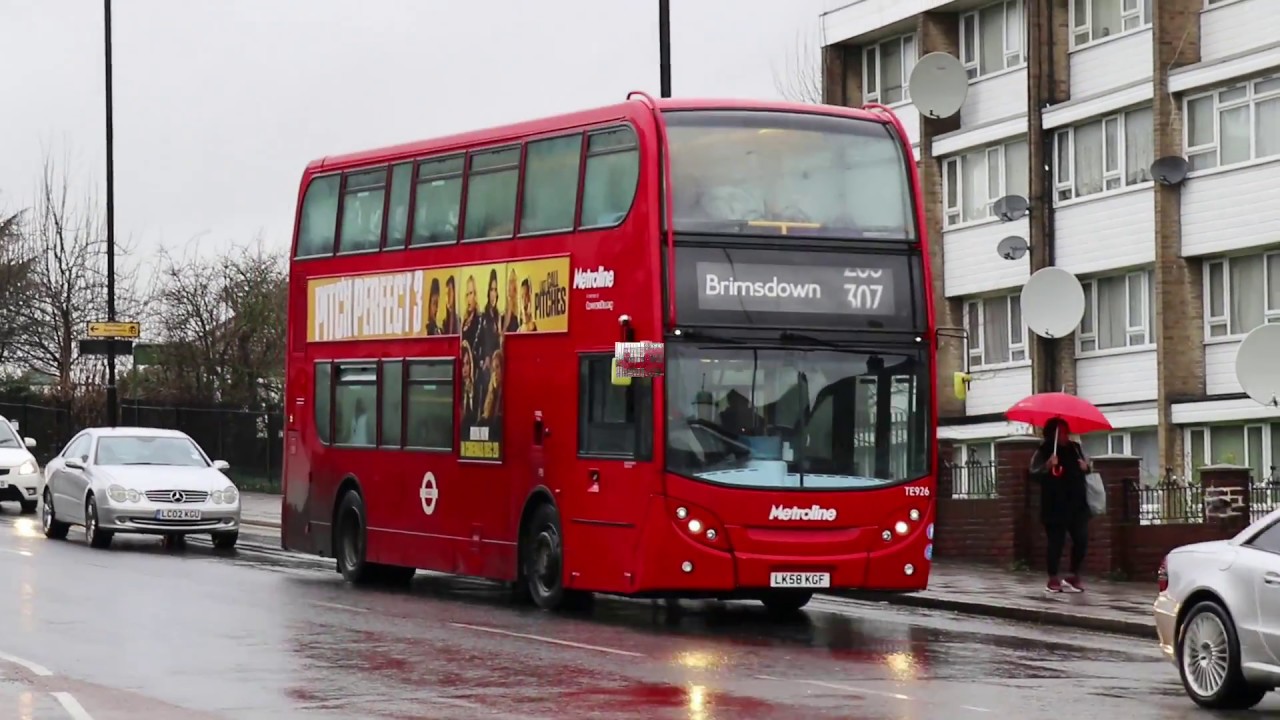 Buses outside Enfield bus garage 15th January 2018