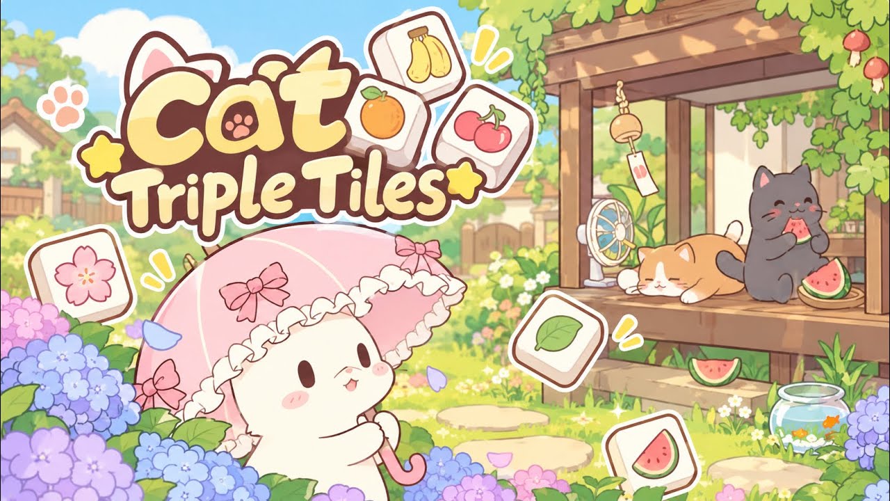 This Cute Cat Puzzle Game Is So Addictive! 😭🐱🧩 | Cat Triple Tiles - YouTube