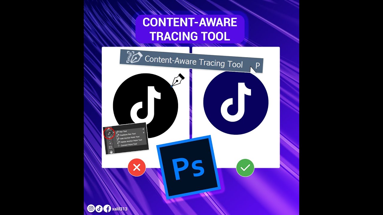 Content-Aware Tracing Tool | Photoshop tutorial #2