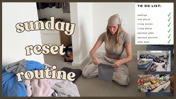 sunday reset routine
