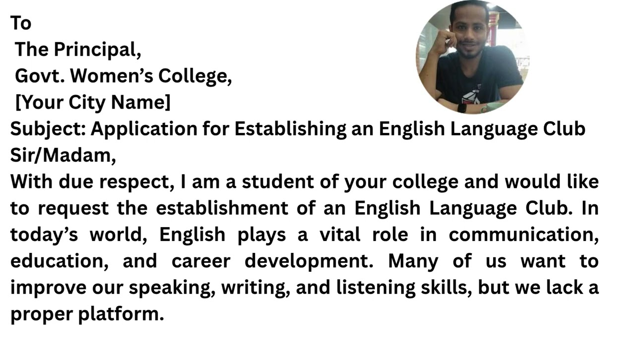 HSC Application Establish an English Language Club in the College || HSC Dhaka Board Application