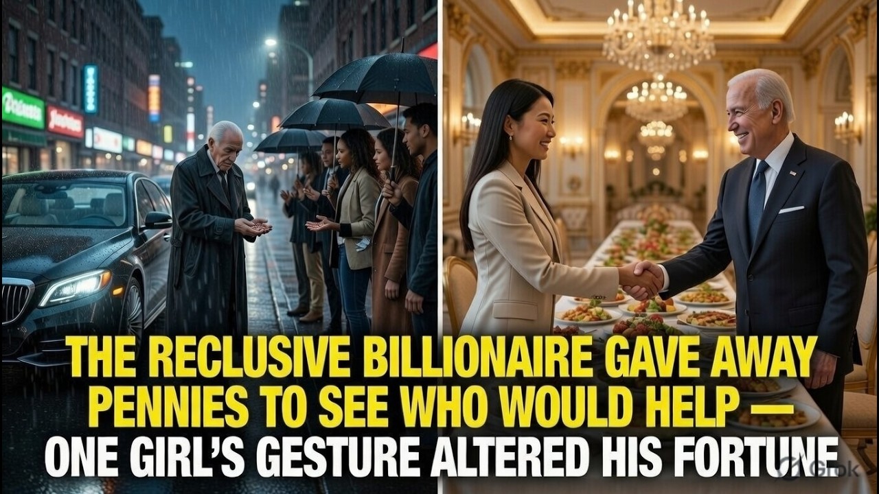 The Billionaire Gave Away Pennies to See Who Would Help — One Girl's Gesture Altered Her Fortune