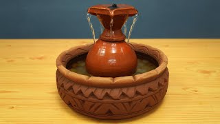 Easy & Simple Home Made Terracotta Fountain | DIY Tabletop Water Fountain Ideas