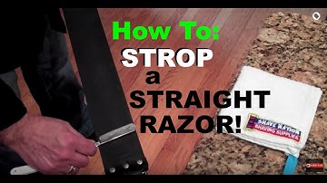 How To Strop a Straight Razor to Sharpen It #shaving  #mensgrooming #straight #razor @geofatboy