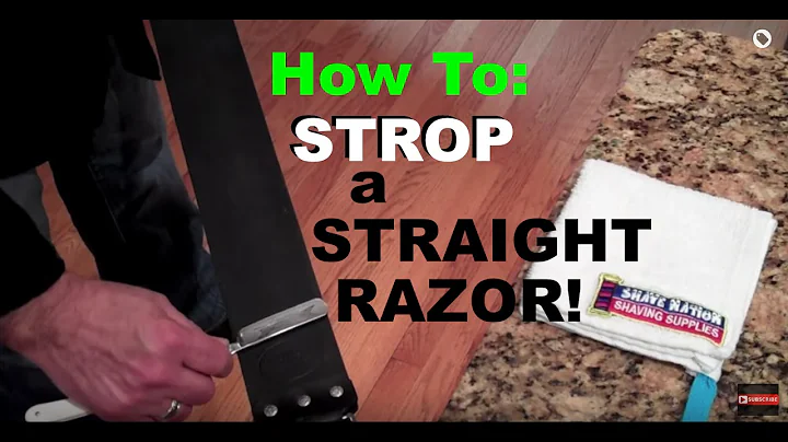 How To Strop a Straight Razor to Sharpen It #shaving  #mensgrooming #straight #razor @geofatboy