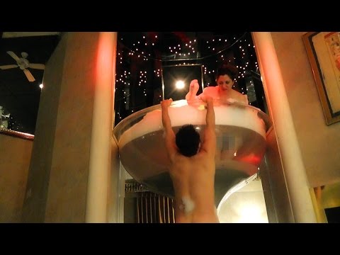 80s-champagne-tower-themed-suite---paradise-stream-resort---mt.-pocono,-pa