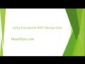 Using Encryption With Backup Exec
