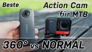Beste Kamera zum Biken -  360° gegen normale Action Cam | Insta360 X3 vs ONE RS | Beste Wahl? 📷