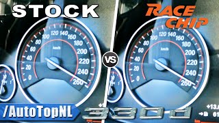 314HP BMW 330d F30 | Stock vs @RaceChipChiptuning 0-200 by AutoTopNL