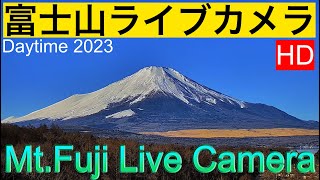 FUJI LIVE CAMERA 春の富士山、北斎画の富士山、Mt. Fuji