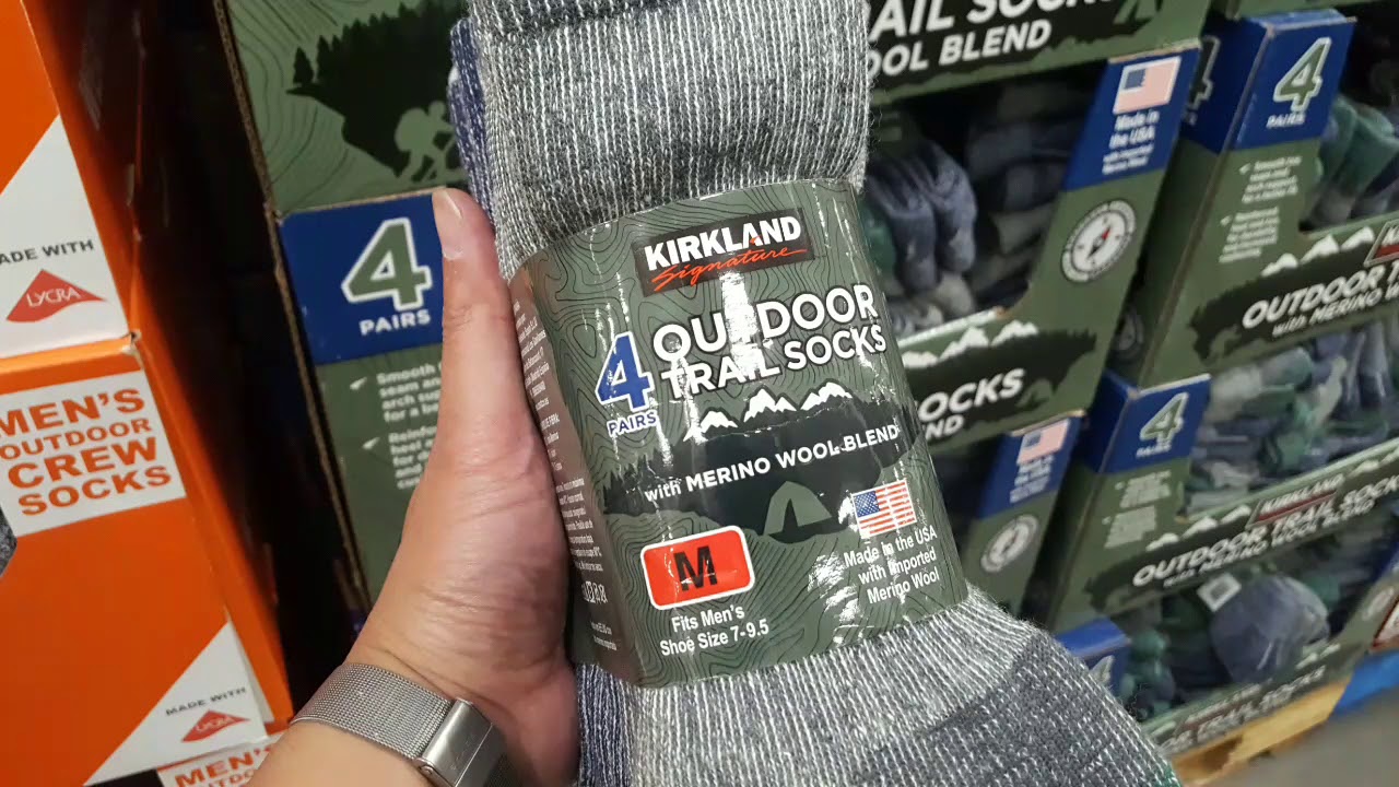 Costco Merino Wool Trail Socks! 4 Pairs! $12!! 
