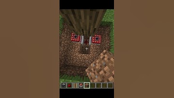 how to make a TNT tree trap  #minecraft  #minecrafttraps  #minecrafttutorial