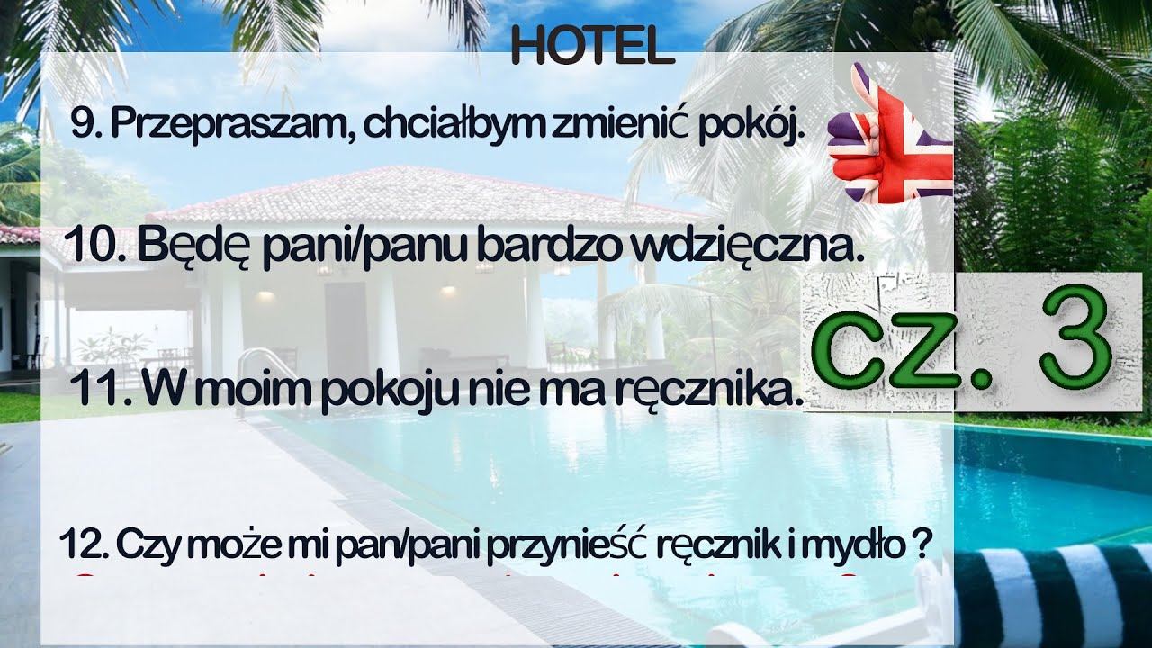 Sprawdzian Angielski Podstawówka Klasa 2 My Party Język angielski od podstaw - HOTEL - cz.3 - YouTube