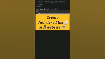 create😍unordered list📄in html #shorts #html #css @lf_tanweer @codewithharr