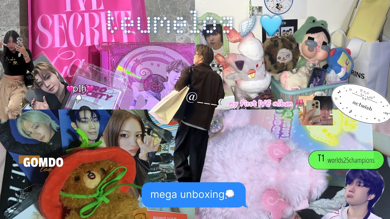 [TEUME LOG] unboxing happiness ♡₊˚ nct wish • treasure • piwon • ive + T1 win!!!🥇 ˚₊✩‧₊