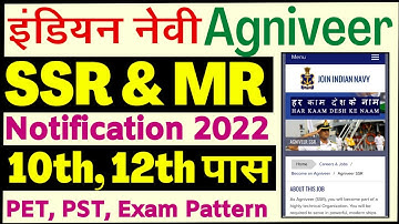 Indian Navy Agniveer (SSR&MR) Recruitment 2022 | Selection Procedure & Exam Pattern