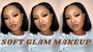SOFT GLAM MAKEUP | NUDE LIP | BEGINNER FRIENDLY screenshot 4
