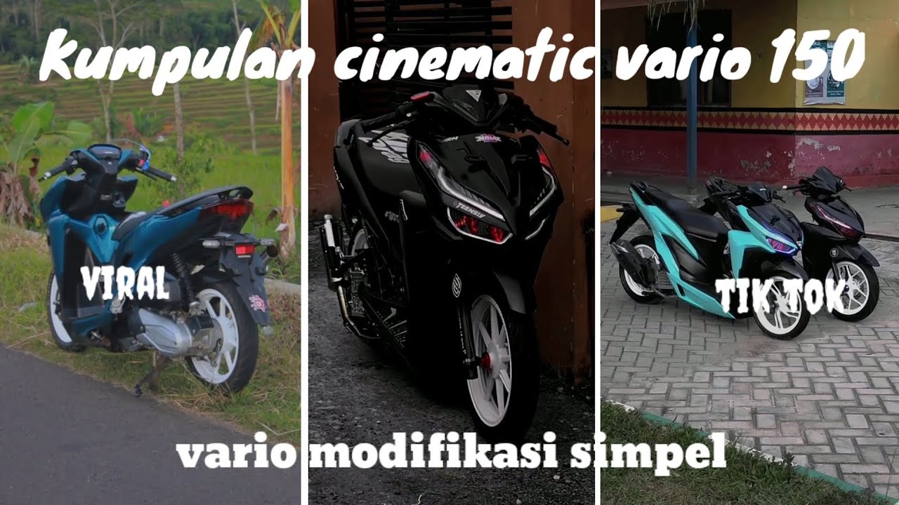 kumpulan cinematic vario 150 hedon || modifikasi vario 150 terbaru 2023