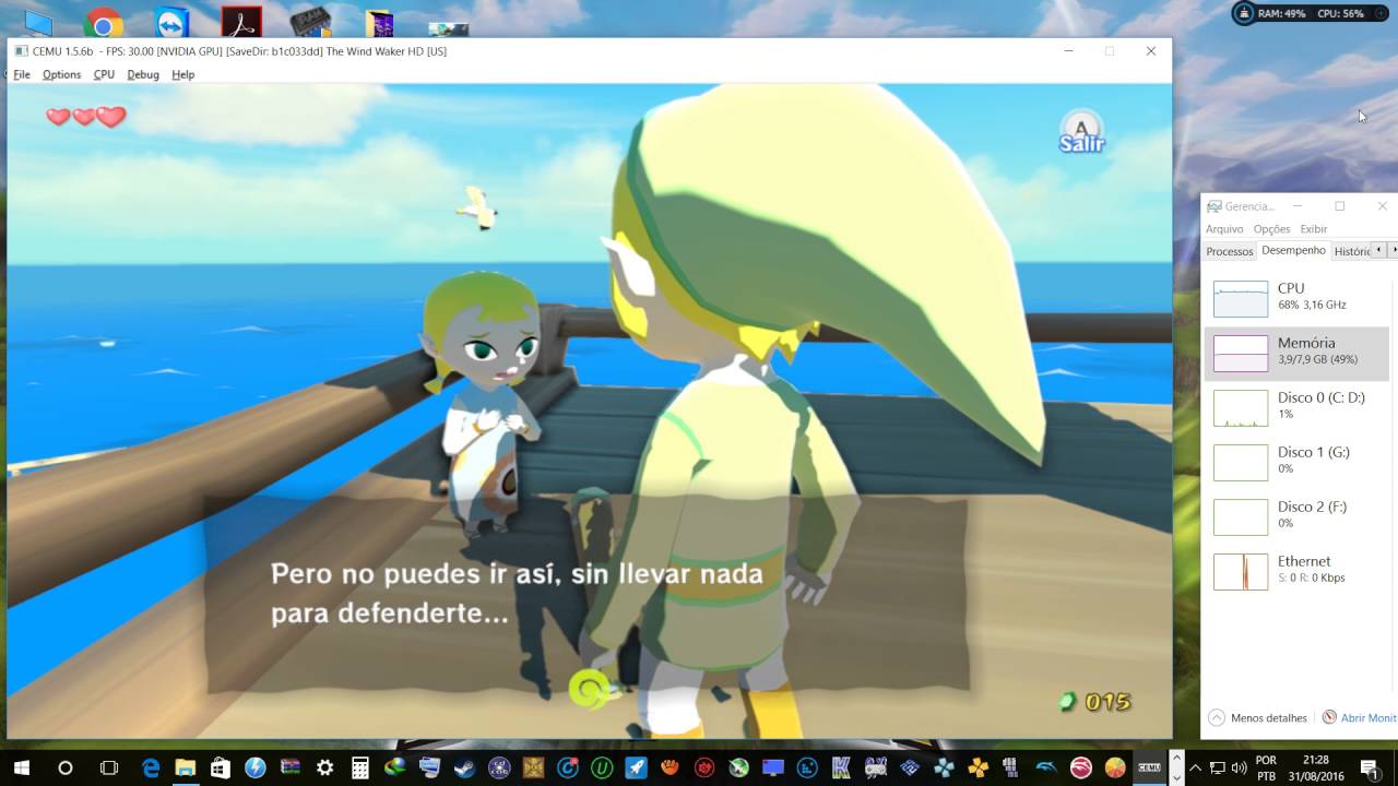 [Wii U emulator] Cemu The Legend of Zelda WIND Waker HD YouTube
