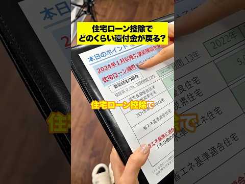 【住宅ローン控除したら還付金はどのくらい戻ってくるの…❓】#shorts