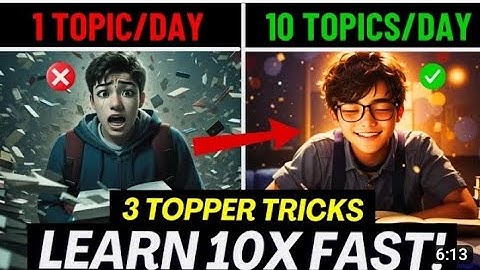 3 Topper Tricks to Learn 10X Faster 🔥 Study Motivation | Motivation QuoteShala