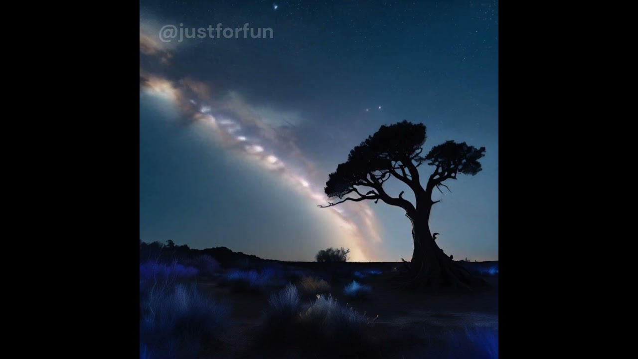 Capturing the Milky Way's Dance Around a Solitary Tree