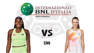 Coco Gauff vs Magdalena Frech | Rome 2024 Live Match Today