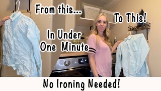 No More Ironing!
