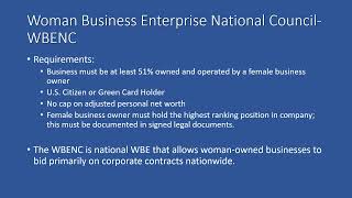 Woman Owned Business Certifications: WBE vs. WBENC vs. WOSB | bizcentralusa