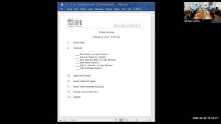 February 5, 2025 – Work Session