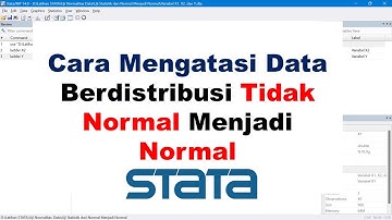 ⚠️ STATA: MENGATASI DATA BERDISTRIBUSI TIDAK NORMAL MENJADI NORMAL