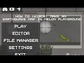 How to make an earthquake map in melon playground