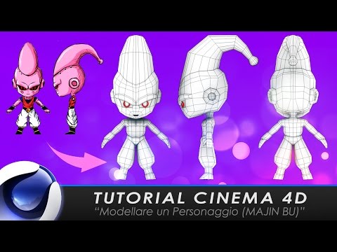 TUTORIAL CINEMA 4D "Modellare un personaggio" (Majin Bu)