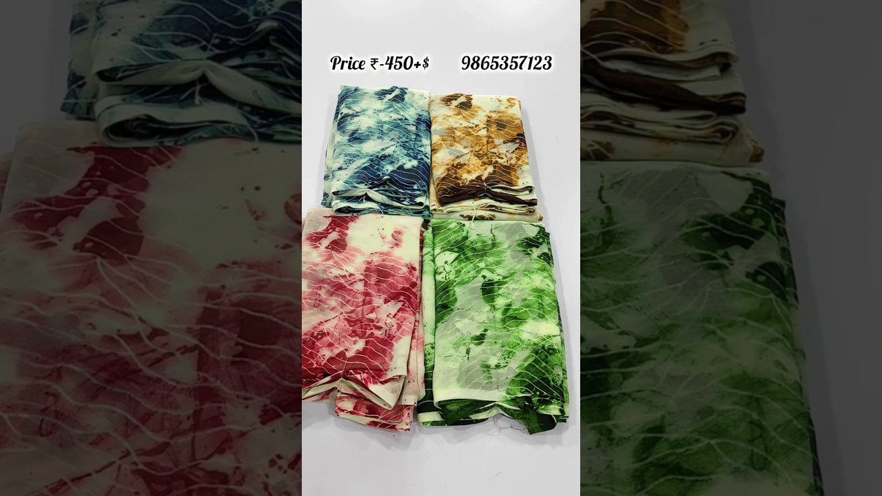 Georgette Saree Collection With blouse #cashondeliverysarees #wholesaleprice #onlineshopping #saree