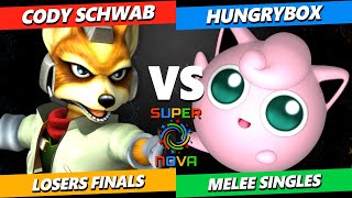 Supernova 2025 LOSERS FINALS - Cody Schwab (Fox) Vs. Hungrybox (Jigglypuff) Smash Melee Tournament