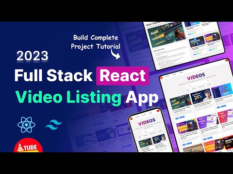 Full Stack Video Listing App: React Js , Tailwind css | React Beginner Tutorial