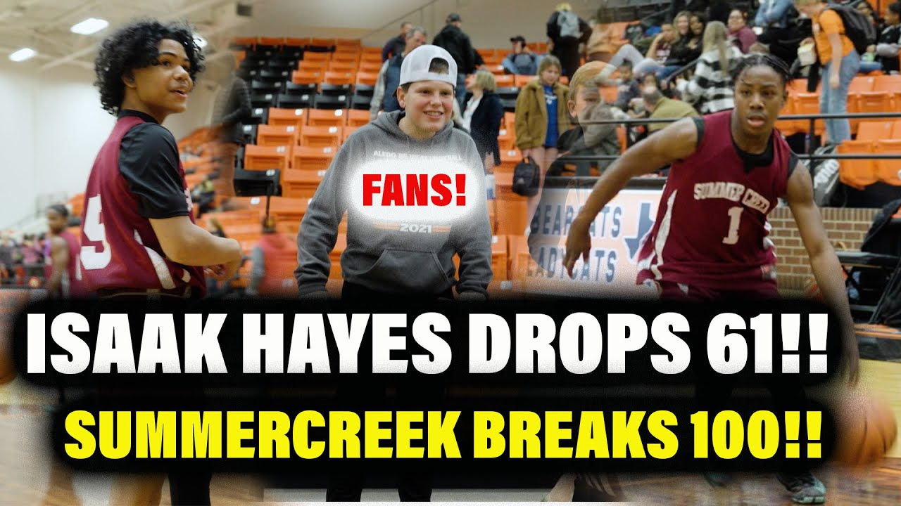 Isaak Hayes drops 61 in Middle School Season Opener!!  Summercreek drops 100 on Aledo Kameron Price