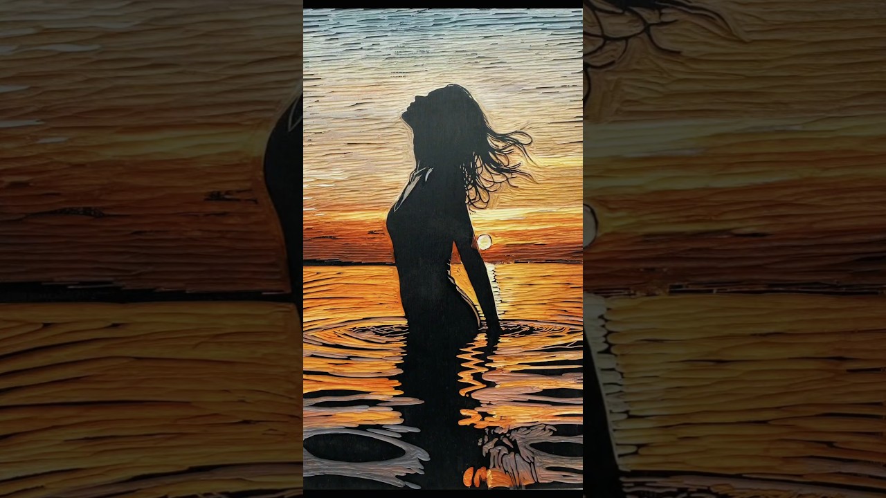 Original Woodblock Art Process in Seconds 