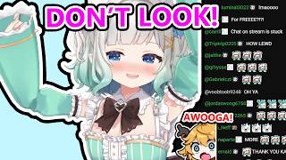 Mint gets embarrassed when she "accidentally" shows her armpit