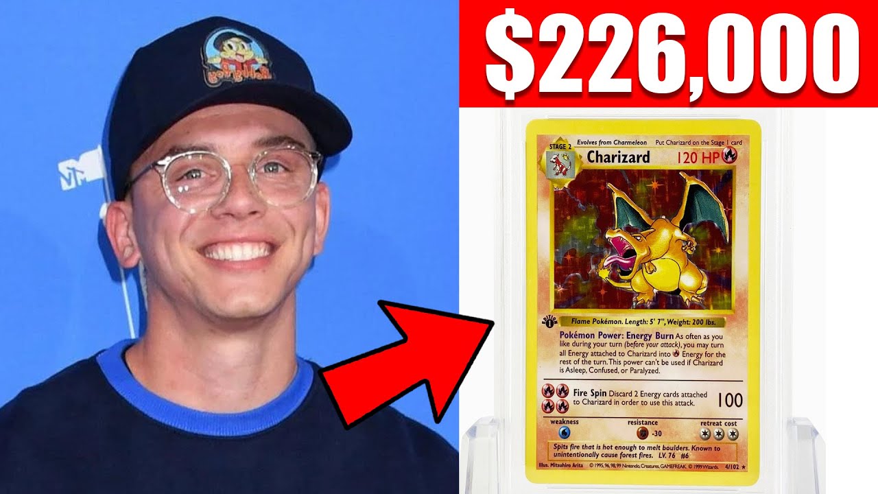 LOGIC SPENT $226,000 on RARE CHARIZARD POKEMON CARD !!!