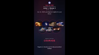 Jun 18 ♈ Aries Decan Apr 10-19 #Horoscope