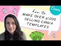 6 Steps to Sell Canva Templates on Etsy & make over $1000 per month