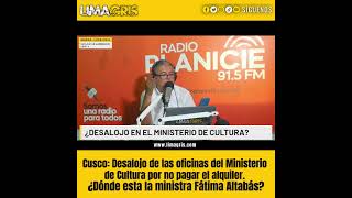 Desalojo en el Ministerio de Cultura por no pagar el alquiler del inmueble