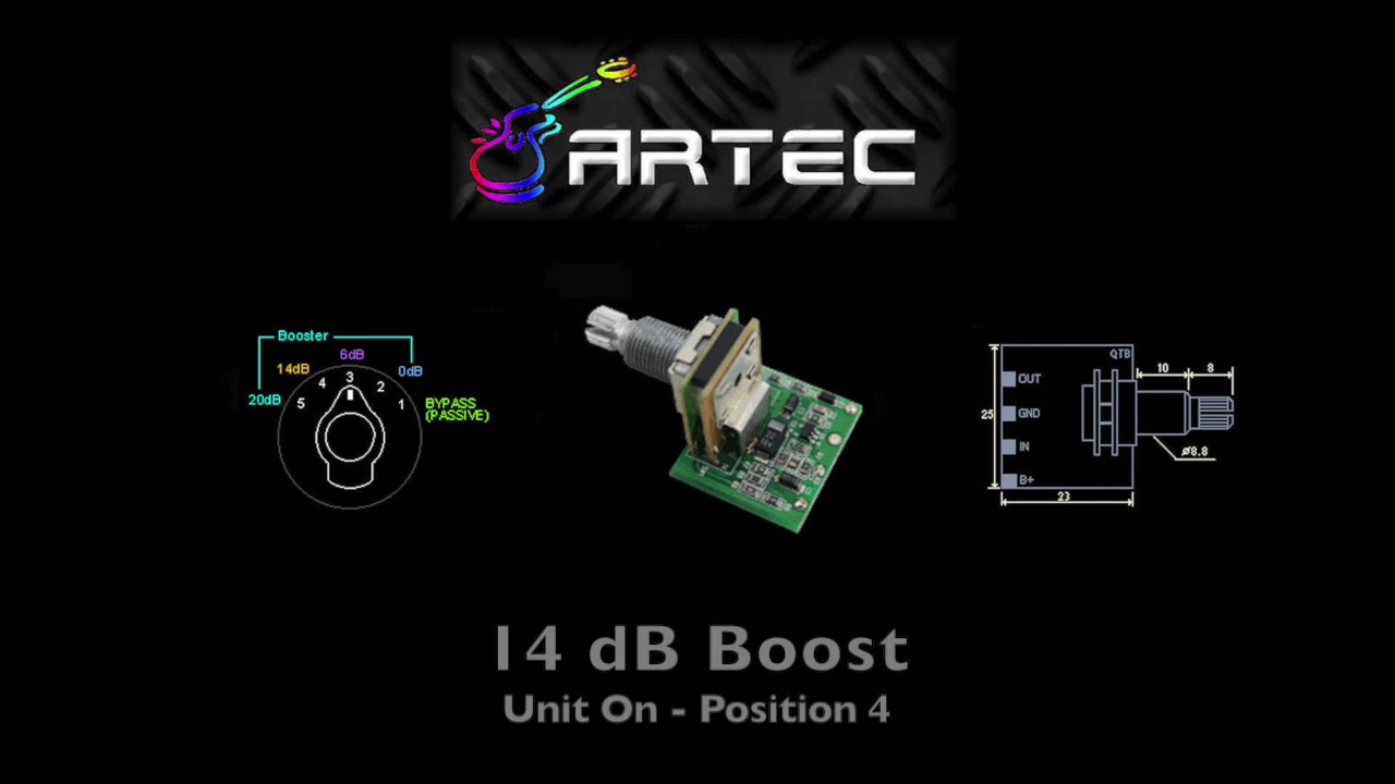 ARTEC Active Mod Unit - QTB - 20dB Clean Boost