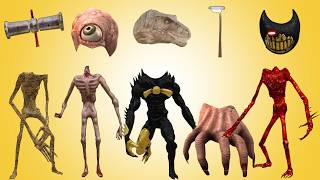 WRONG HEADS SIREN HEAD CAR, GREEN HOUSE HEAD, SCARY HOUSE, SIREN HEAD DOUBLE, SIREN HEAD THUNDERBOLT