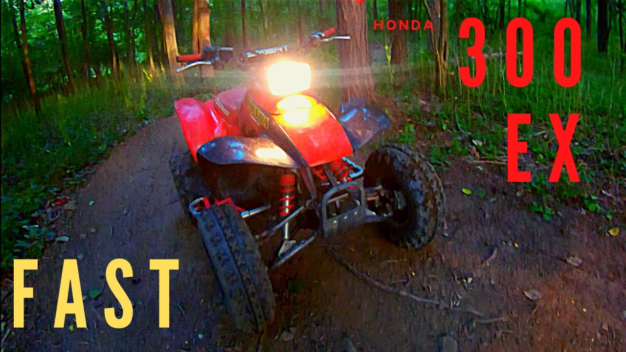 Honda TRX300EX Riding ATV Trails Full DG Exhaust Uni Air FIlter