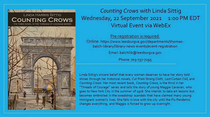 Author Talk with Linda Sittig  -Counting Crows