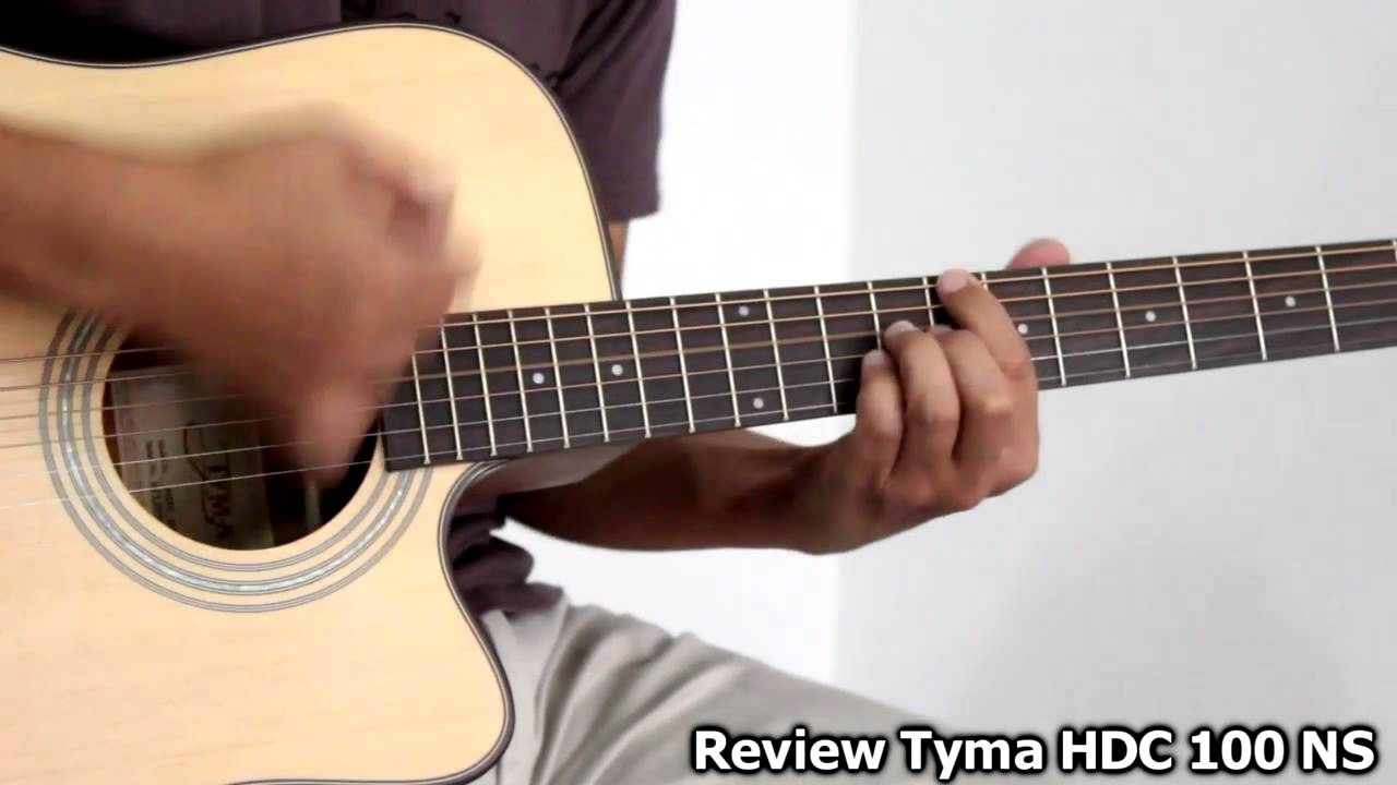 TYMA HDC-100 エレアコ アコースティックギター トップ単板 Review TYMA HDC 100 NS - YouTube